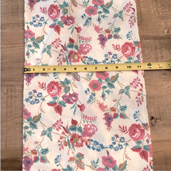 & merci Floral Jumpsuit. Floral | Puff Sleeve Smocked Tie Back. Women's Sz-L EUC - Picture 7 of 13